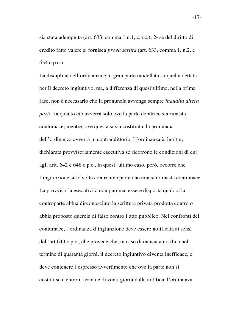 Anteprima della tesi: L'esecutorietà provvisoria del decreto ingiuntivo, Pagina 12