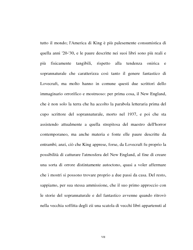 Anteprima della tesi: Il mostruoso in H.P. Lovecraft e Stephen King, Pagina 5