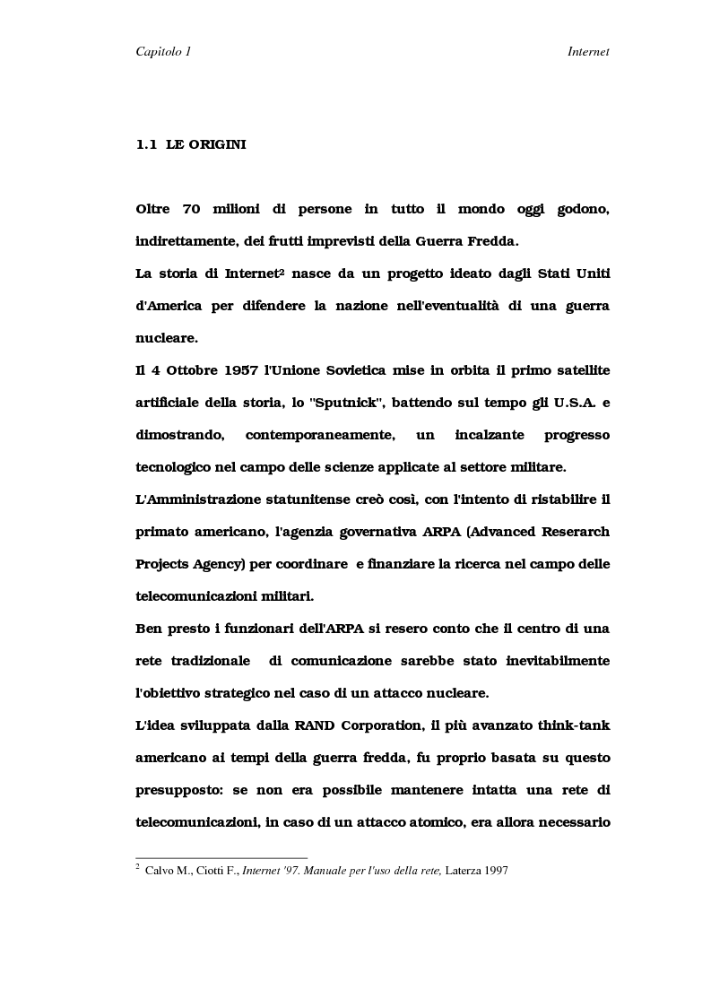 Anteprima della tesi: La comunicazione nelle comunità virtuali. Il chattista alla ricerca di Sè., Pagina 9