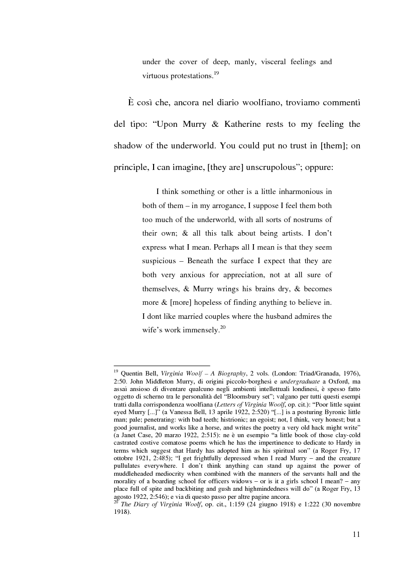 Anteprima della tesi: Simbologia nei racconti di Katherine Mansfield, Pagina 11