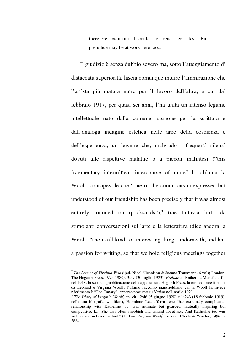 Anteprima della tesi: Simbologia nei racconti di Katherine Mansfield, Pagina 2