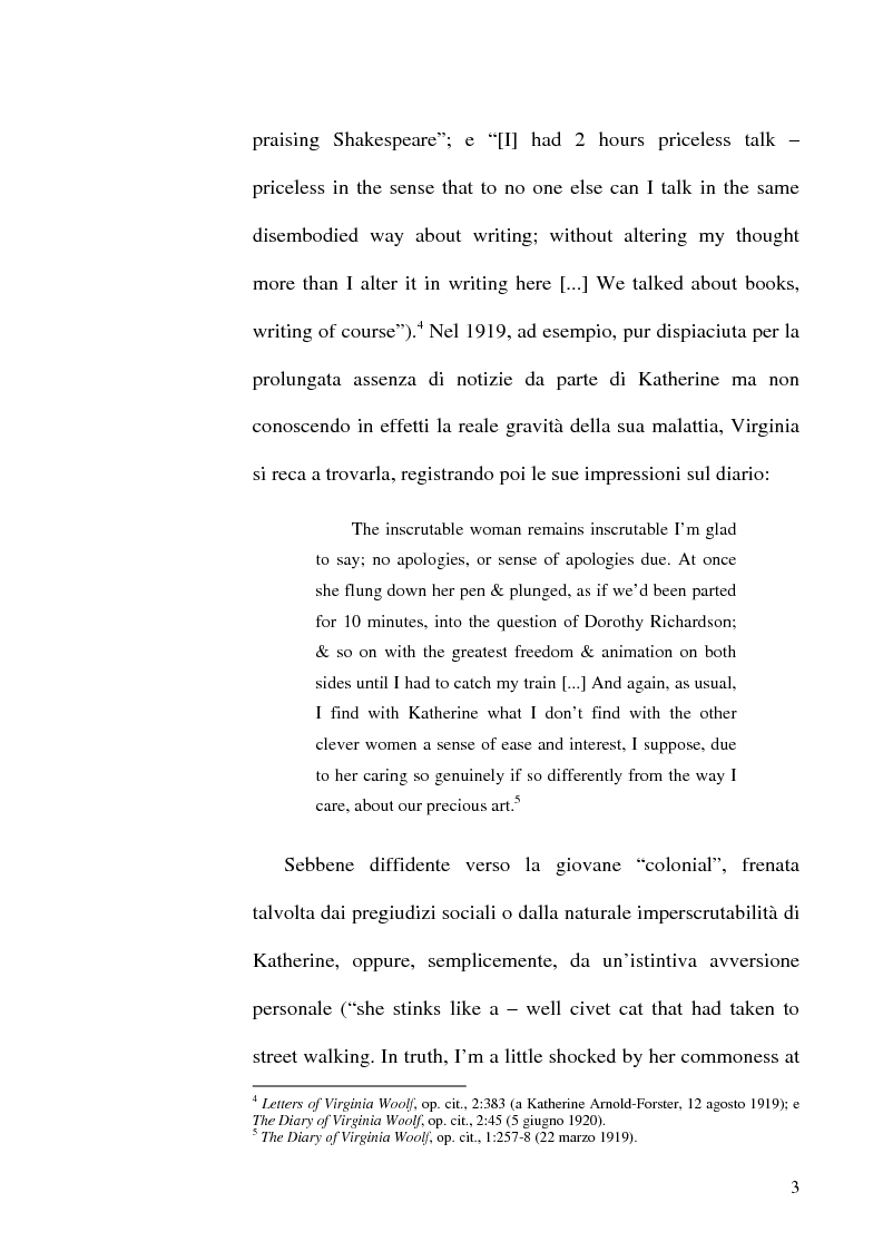 Anteprima della tesi: Simbologia nei racconti di Katherine Mansfield, Pagina 3