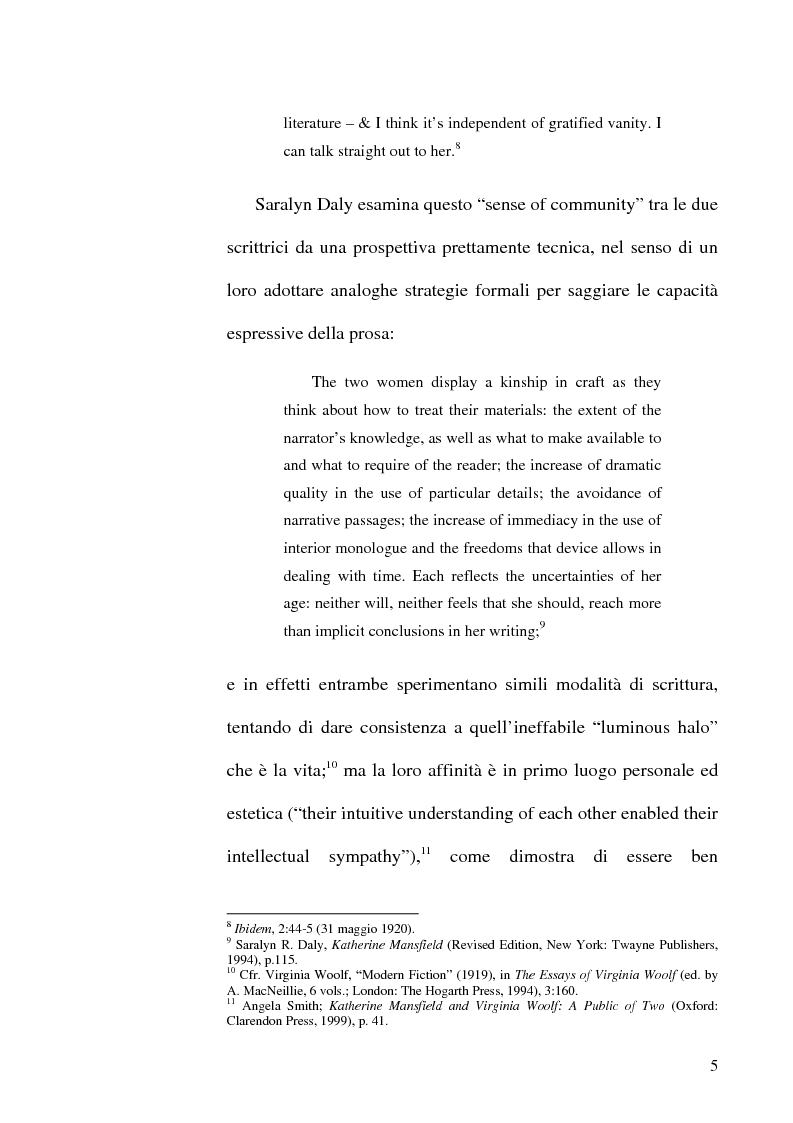Anteprima della tesi: Simbologia nei racconti di Katherine Mansfield, Pagina 5