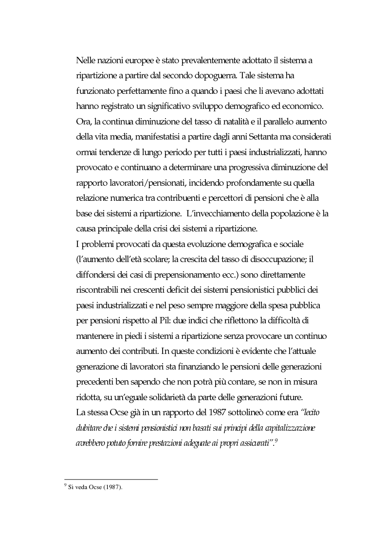 Anteprima della tesi: I fondi pensione: finora e in futuro, Pagina 15