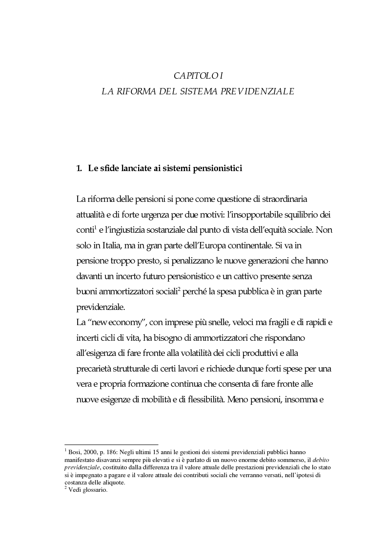 Anteprima della tesi: I fondi pensione: finora e in futuro, Pagina 4