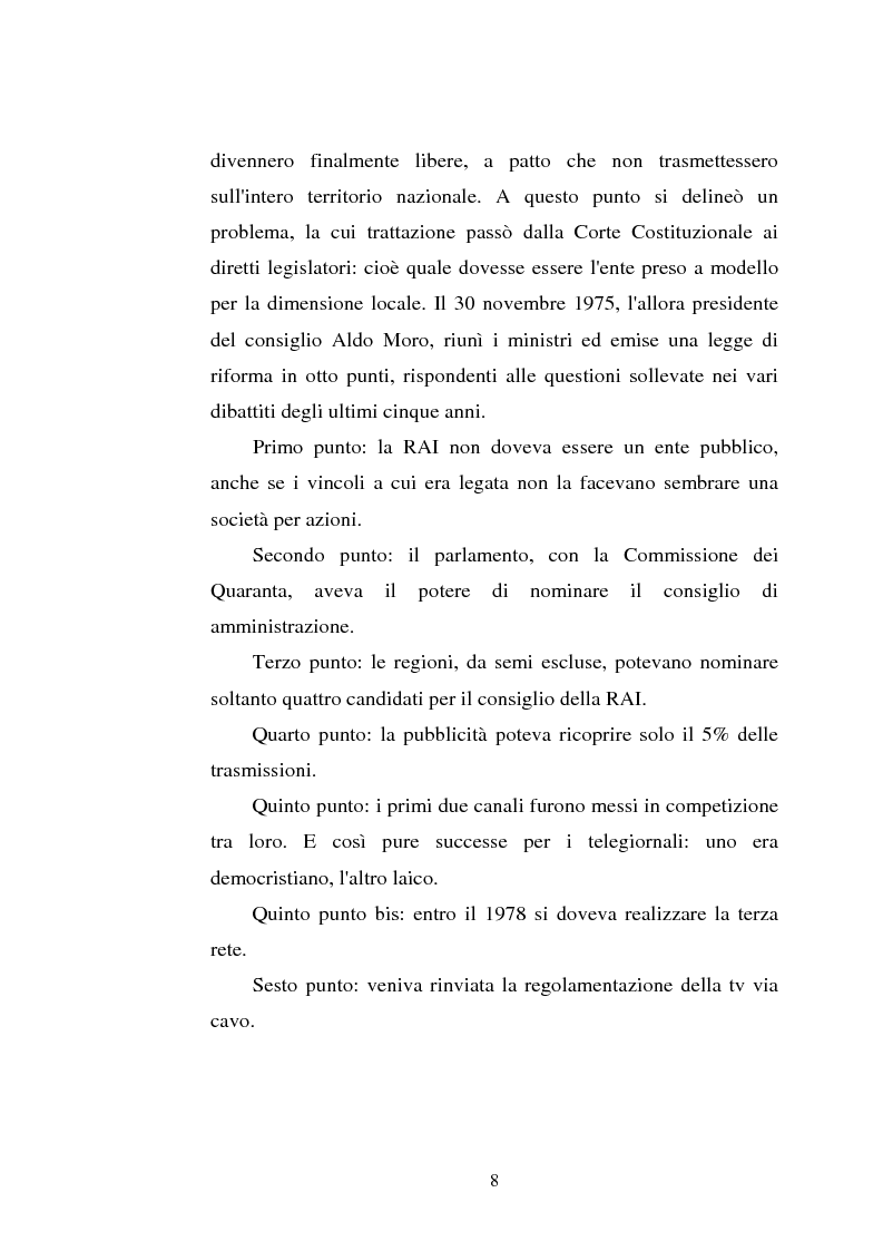 Anteprima della tesi: Palinsesti televisivi ed immagine di rete nelle televisioni locali: il caso di Bergamo tv, Pagina 4