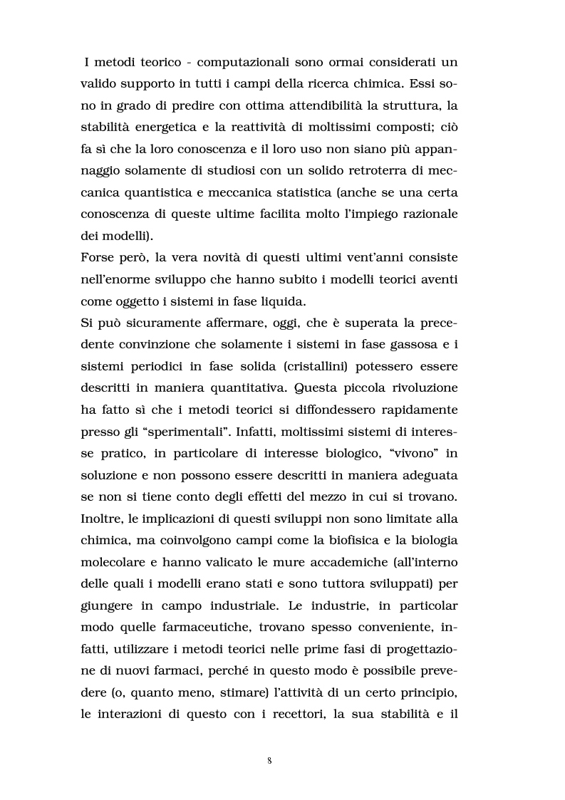 Anteprima della tesi: Studio delle proprietà energetiche e molecolari di sistemi chimici di interesse biologico con metodi teorico-computazionali, Pagina 2