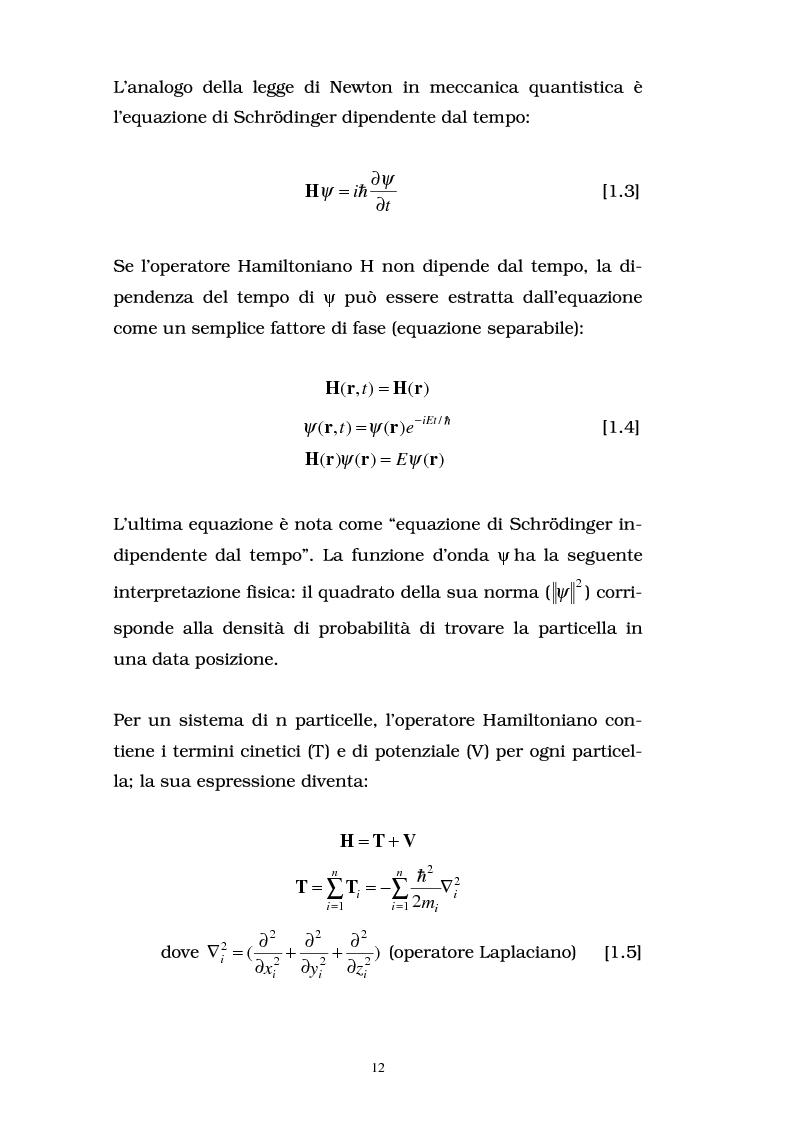 Anteprima della tesi: Studio delle proprietà energetiche e molecolari di sistemi chimici di interesse biologico con metodi teorico-computazionali, Pagina 6
