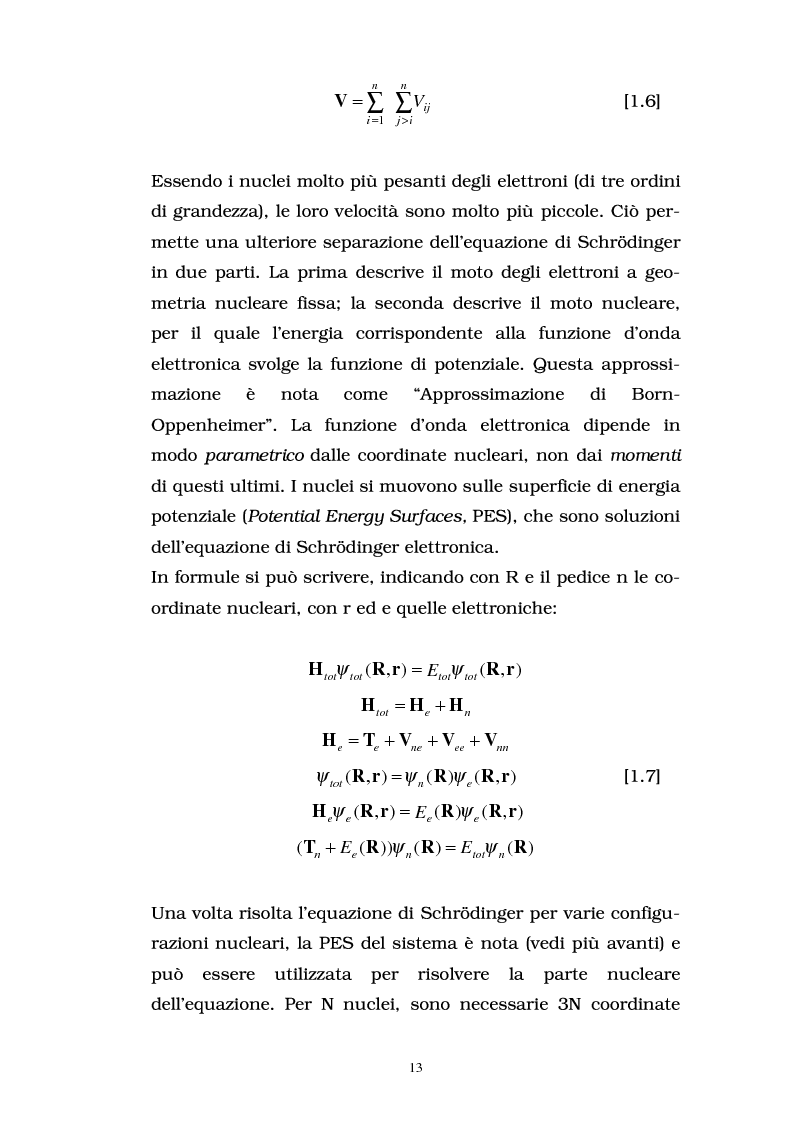 Anteprima della tesi: Studio delle proprietà energetiche e molecolari di sistemi chimici di interesse biologico con metodi teorico-computazionali, Pagina 7
