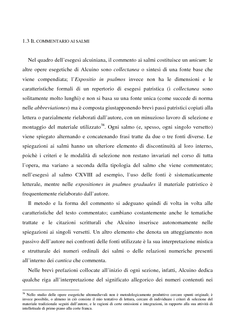 Anteprima della tesi: Il Liber manualis, commento ai salmi penitenziali, 118 e graduali di Alcuino di York, Pagina 10