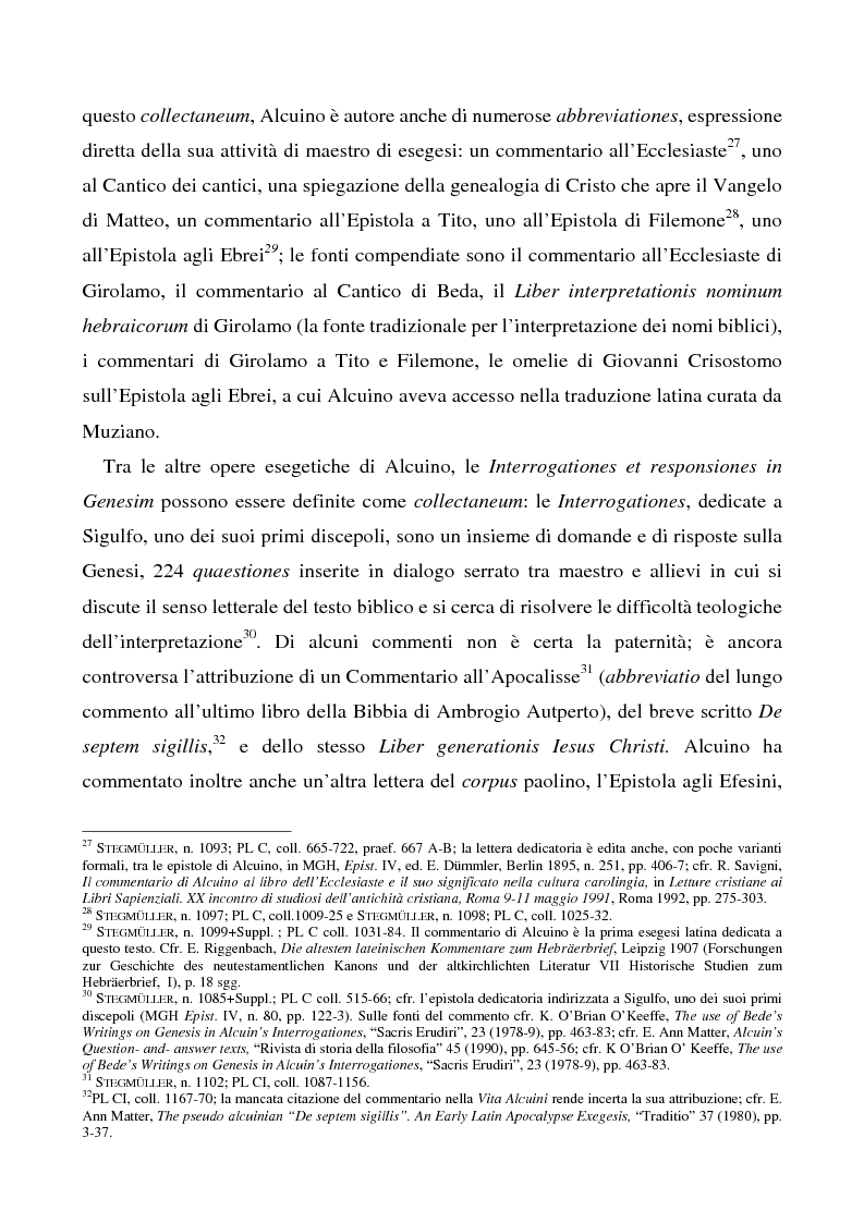 Anteprima della tesi: Il Liber manualis, commento ai salmi penitenziali, 118 e graduali di Alcuino di York, Pagina 8