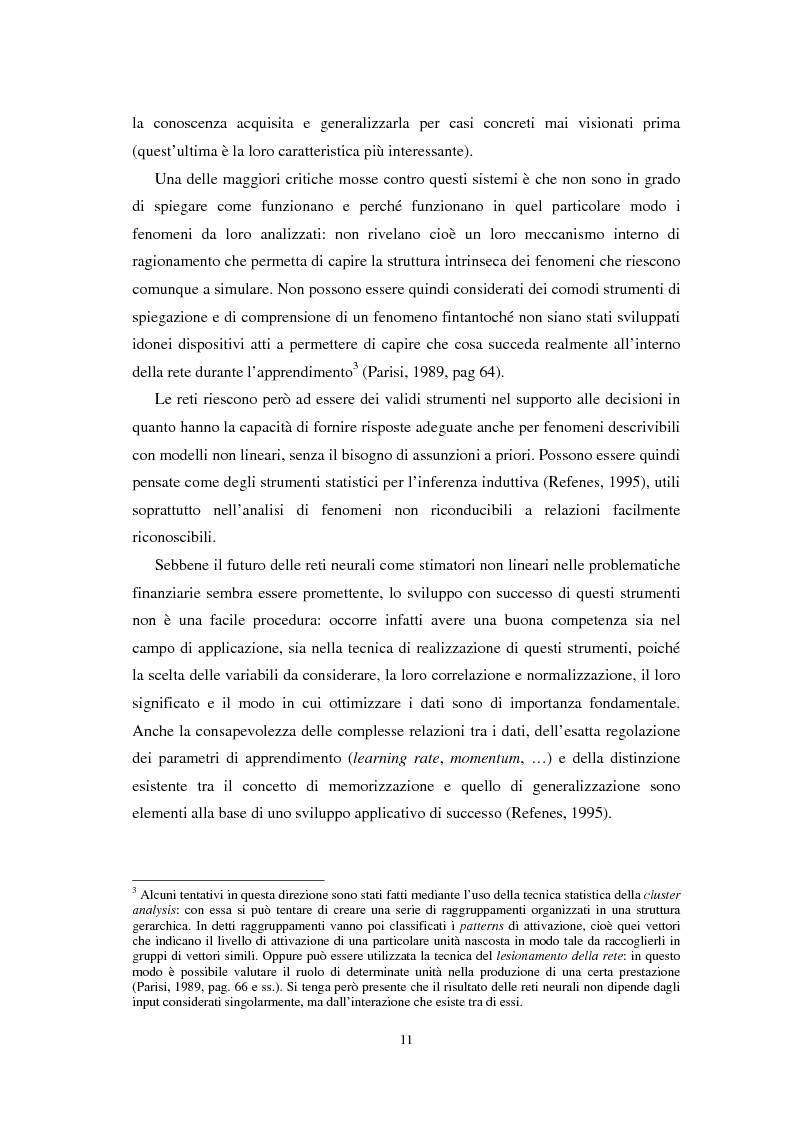 Anteprima della tesi: Applicazioni statistiche delle reti neurali alle insolvenze delle compagnie di assicurazione, Pagina 7