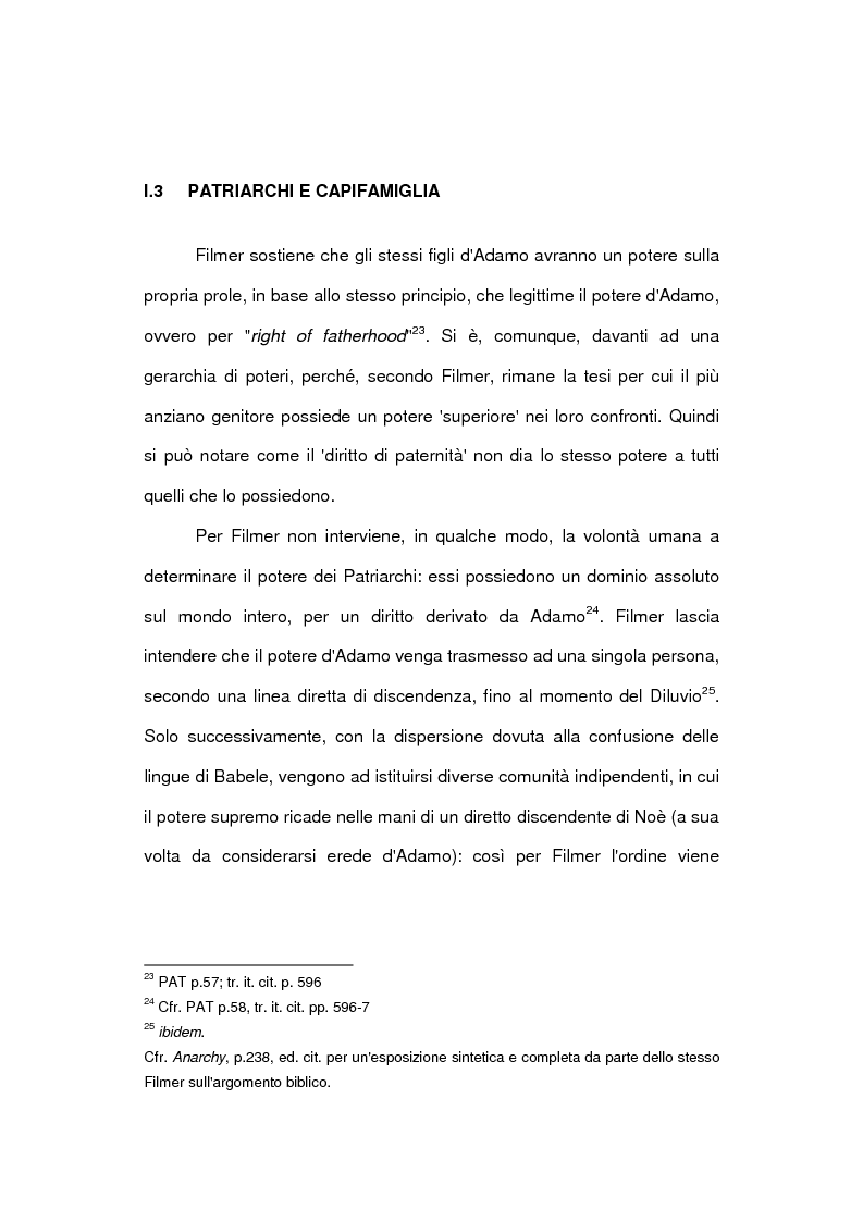 Anteprima della tesi: La famiglia e lo stato: il Patriarcha di Robert Filmer, Pagina 11