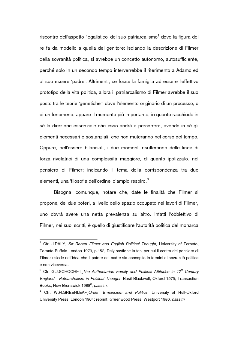 Anteprima della tesi: La famiglia e lo stato: il Patriarcha di Robert Filmer, Pagina 2