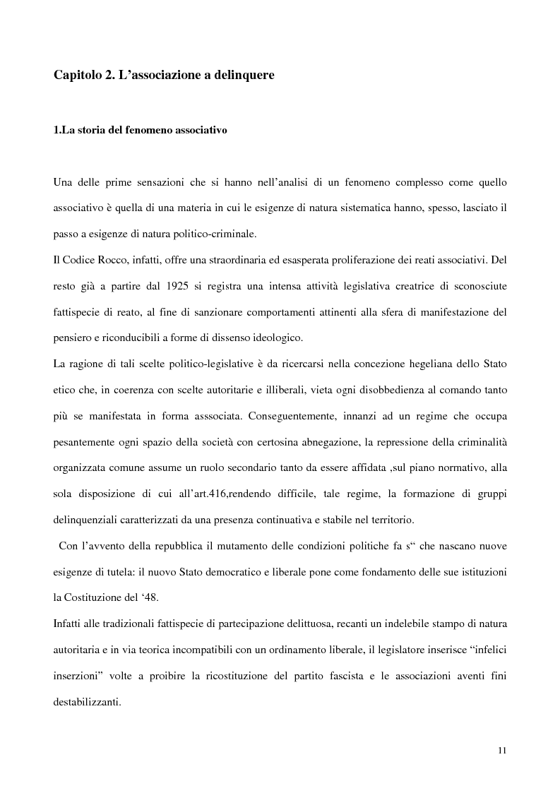 Anteprima della tesi: Il concorso esterno all'associazione mafiosa, Pagina 7