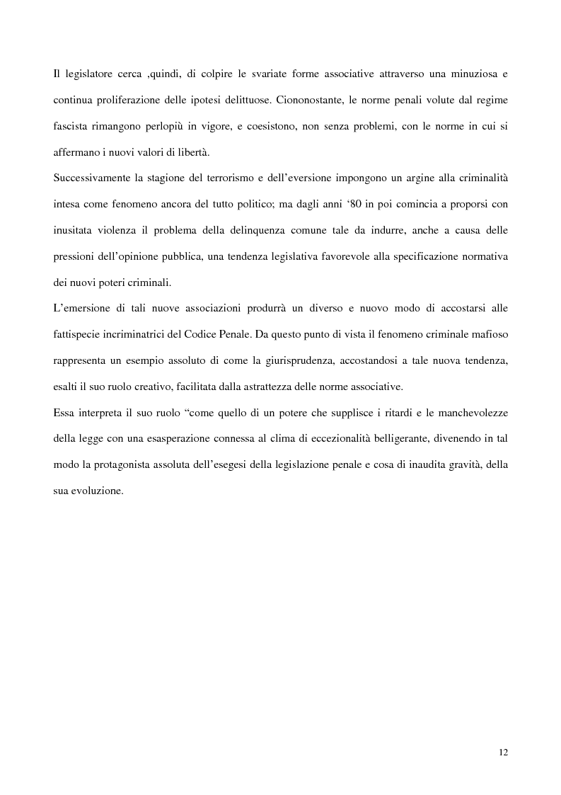 Anteprima della tesi: Il concorso esterno all'associazione mafiosa, Pagina 8