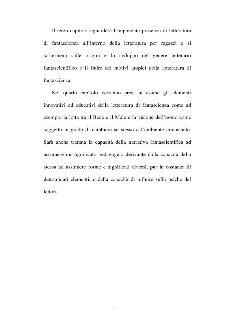 Anteprima della tesi: Il valore pedagogico del viaggio; dalle sue origini utopiche ai moderni racconti di fantascienza, Pagina 5