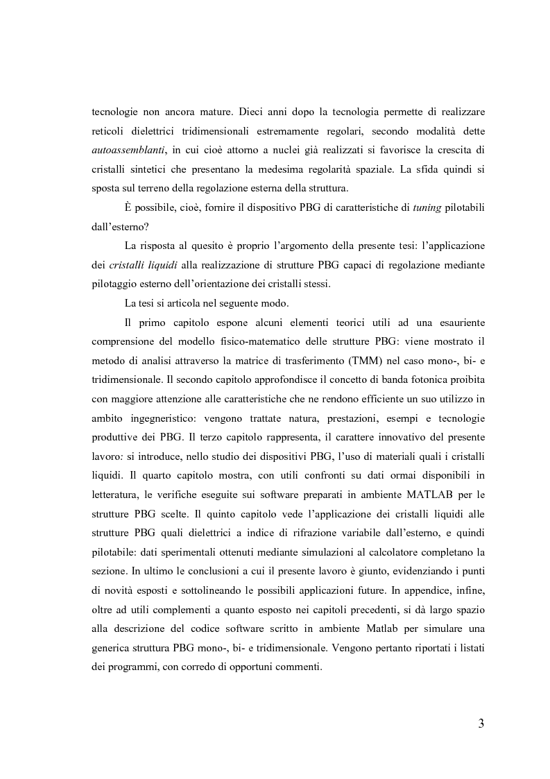 Anteprima della tesi: Dispositivi a banda fotonica proibita a cristalli liquidi, Pagina 3