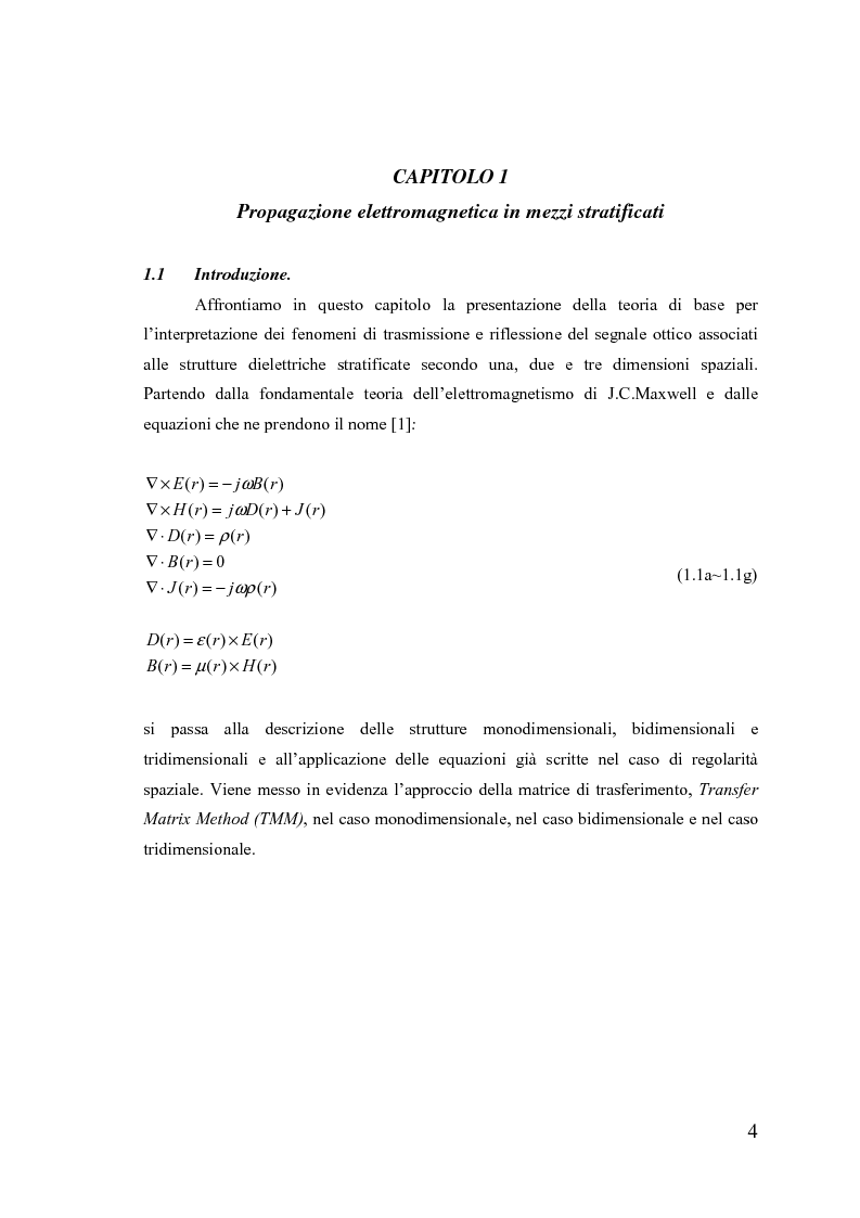 Anteprima della tesi: Dispositivi a banda fotonica proibita a cristalli liquidi, Pagina 4