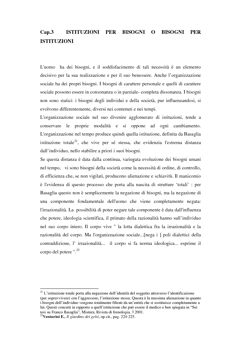 Estratto dalla tesi: L'eredità basagliana