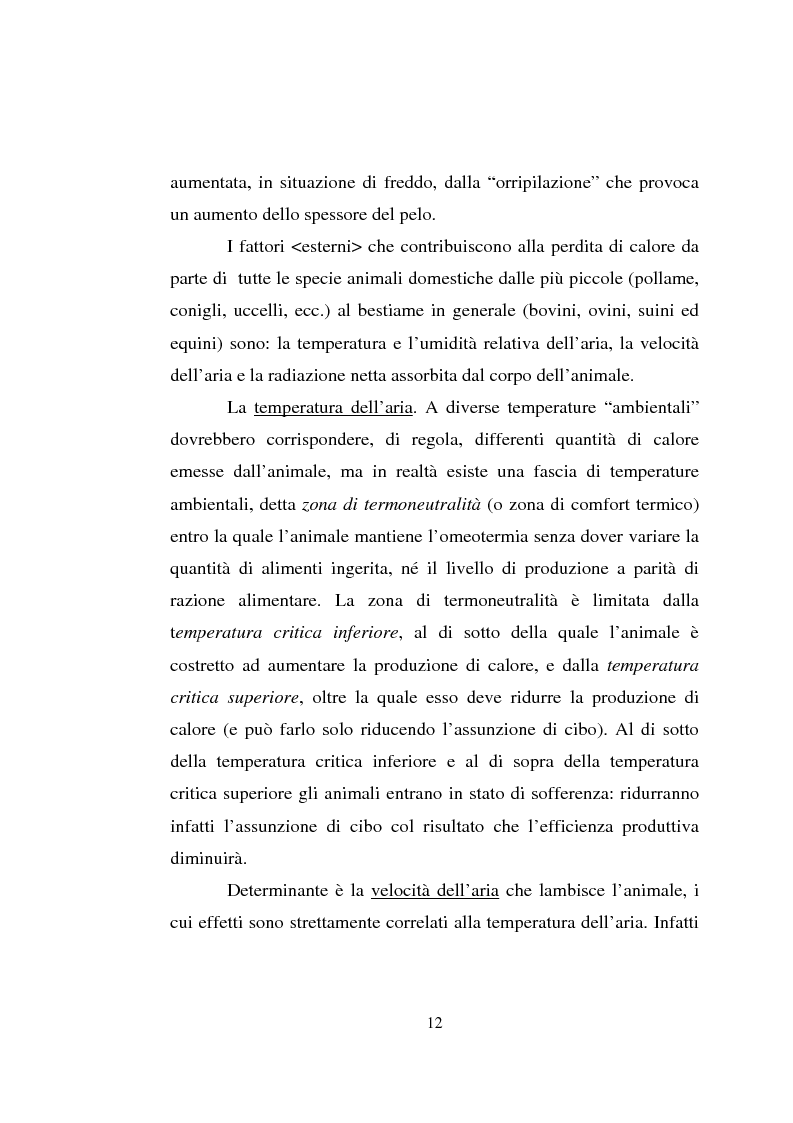 Anteprima della tesi: Impiego dei simulatori termici per l'analisi degli effetti del clima sul benessere termico di una pecora al pascolo, Pagina 12