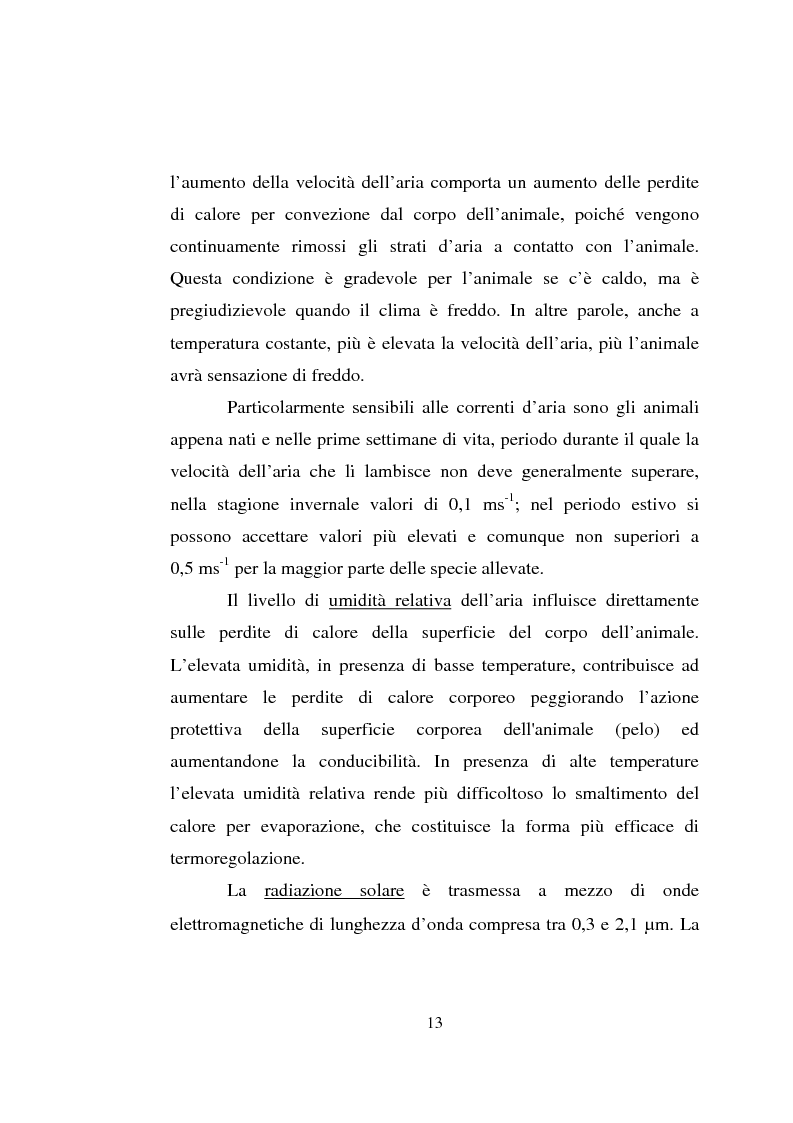 Anteprima della tesi: Impiego dei simulatori termici per l'analisi degli effetti del clima sul benessere termico di una pecora al pascolo, Pagina 13