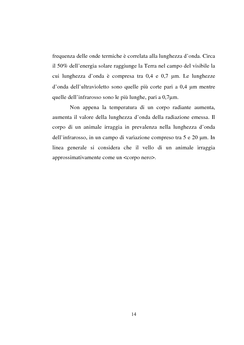 Anteprima della tesi: Impiego dei simulatori termici per l'analisi degli effetti del clima sul benessere termico di una pecora al pascolo, Pagina 14