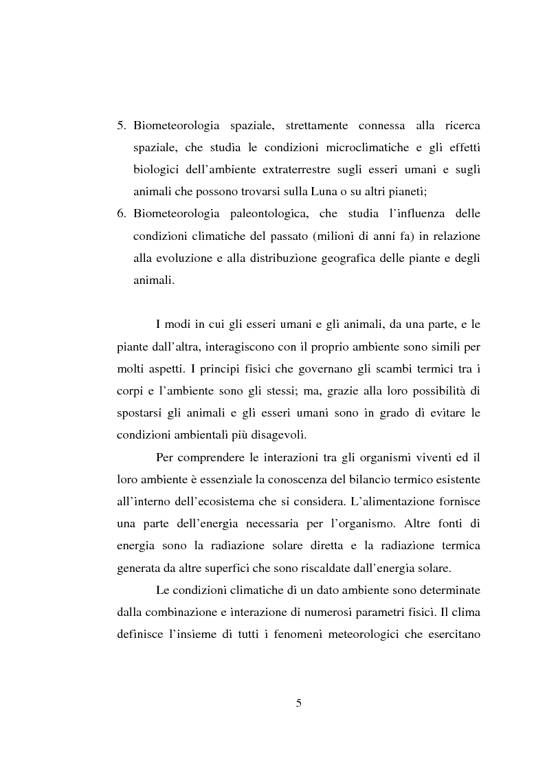 Anteprima della tesi: Impiego dei simulatori termici per l'analisi degli effetti del clima sul benessere termico di una pecora al pascolo, Pagina 5