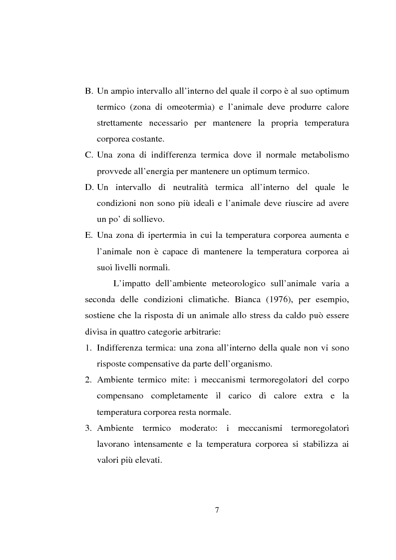 Anteprima della tesi: Impiego dei simulatori termici per l'analisi degli effetti del clima sul benessere termico di una pecora al pascolo, Pagina 7