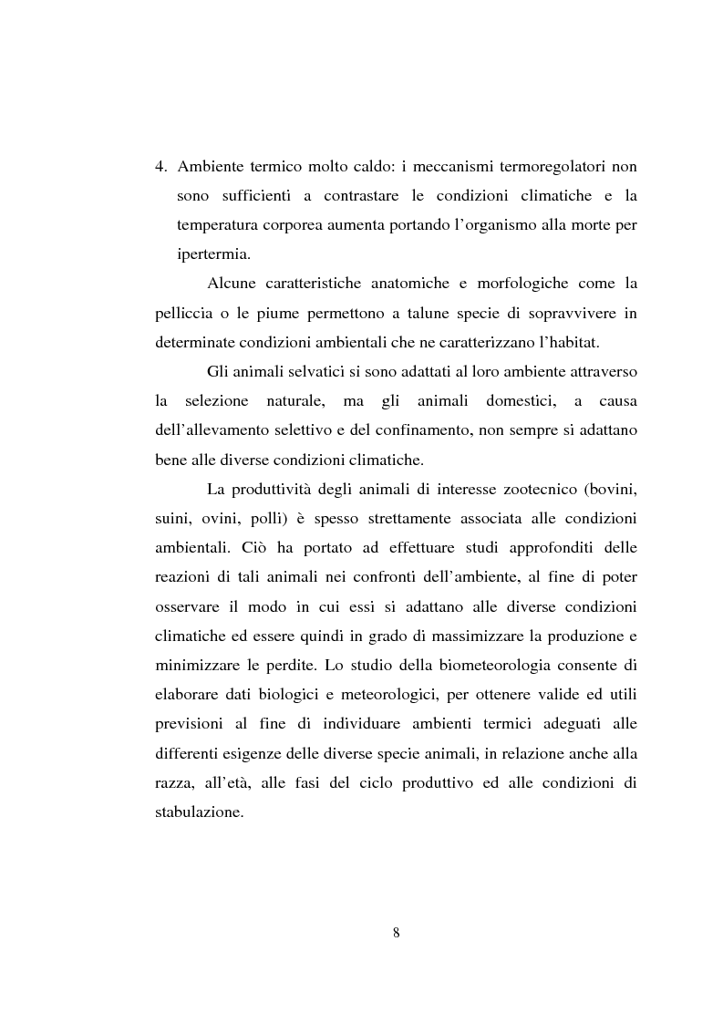 Anteprima della tesi: Impiego dei simulatori termici per l'analisi degli effetti del clima sul benessere termico di una pecora al pascolo, Pagina 8