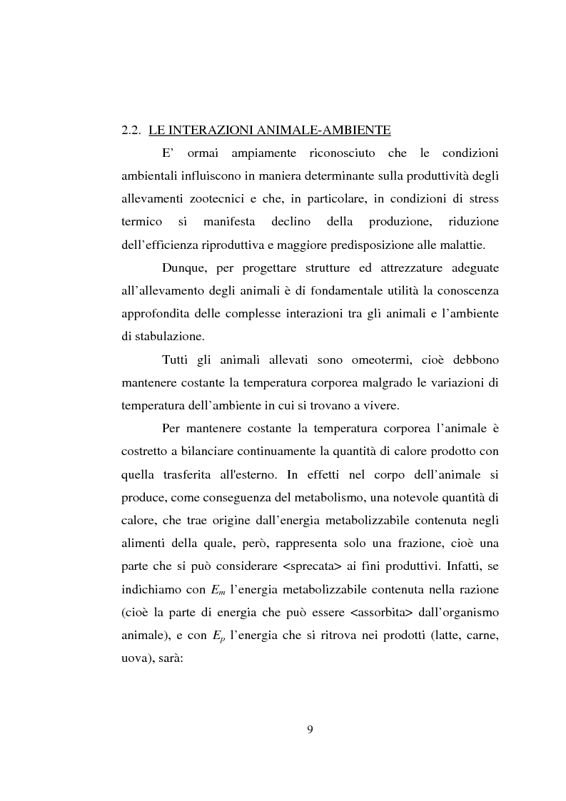 Anteprima della tesi: Impiego dei simulatori termici per l'analisi degli effetti del clima sul benessere termico di una pecora al pascolo, Pagina 9