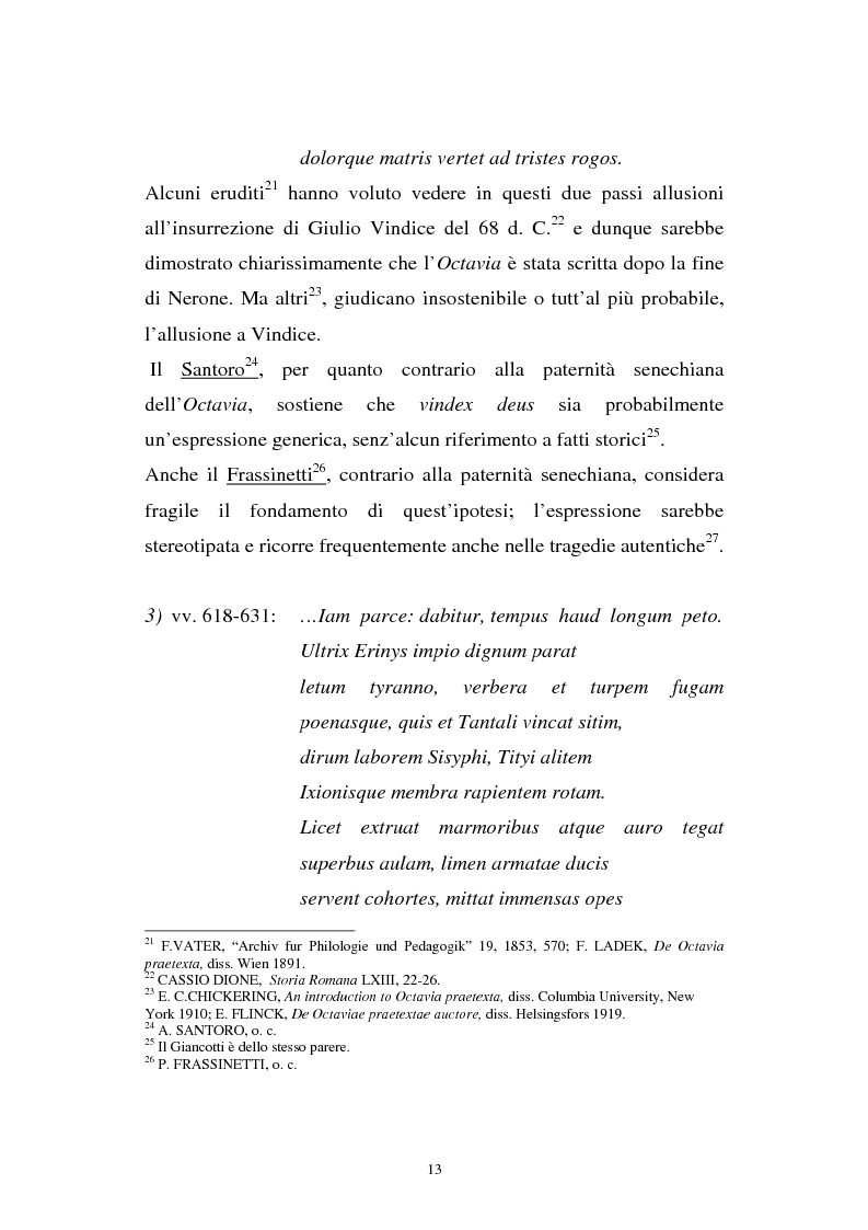 Anteprima della tesi: Ricerche sull'Octavia, Pagina 13