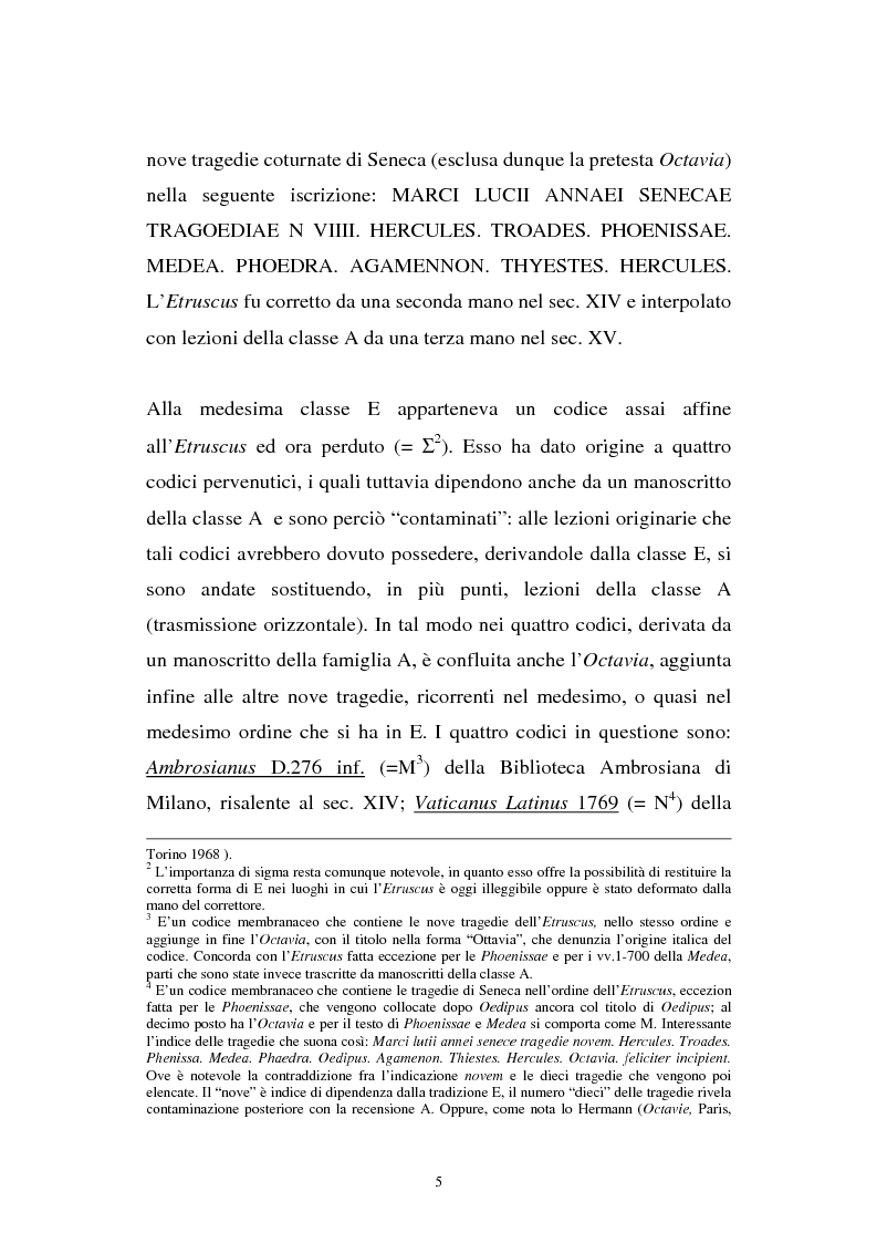 Anteprima della tesi: Ricerche sull'Octavia, Pagina 5