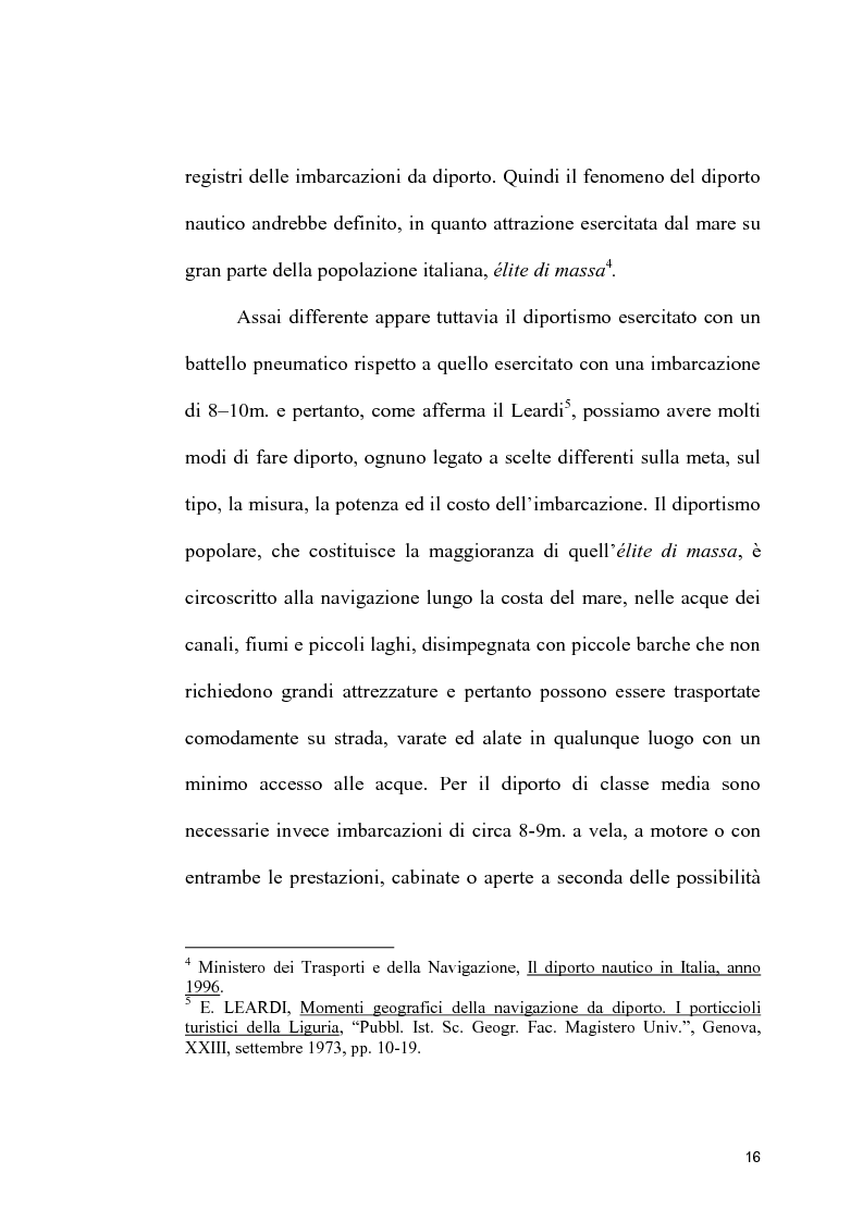 Anteprima della tesi: Strutture portuali e spazio relazionale: il caso della nautica da diporto nel Savonese, Pagina 14