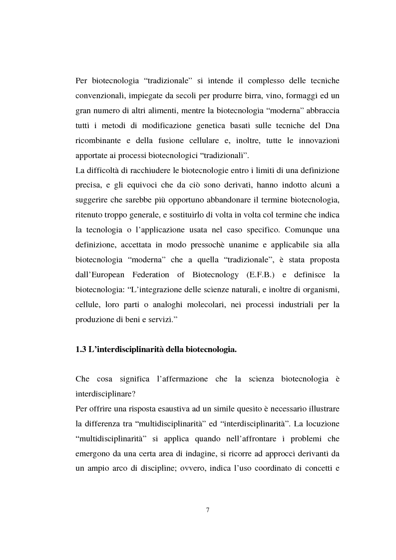 Anteprima della tesi: La valutazione delle aziende biotecnologiche: i possibili ambiti d'intervento degli intermediari finanziari, Pagina 7