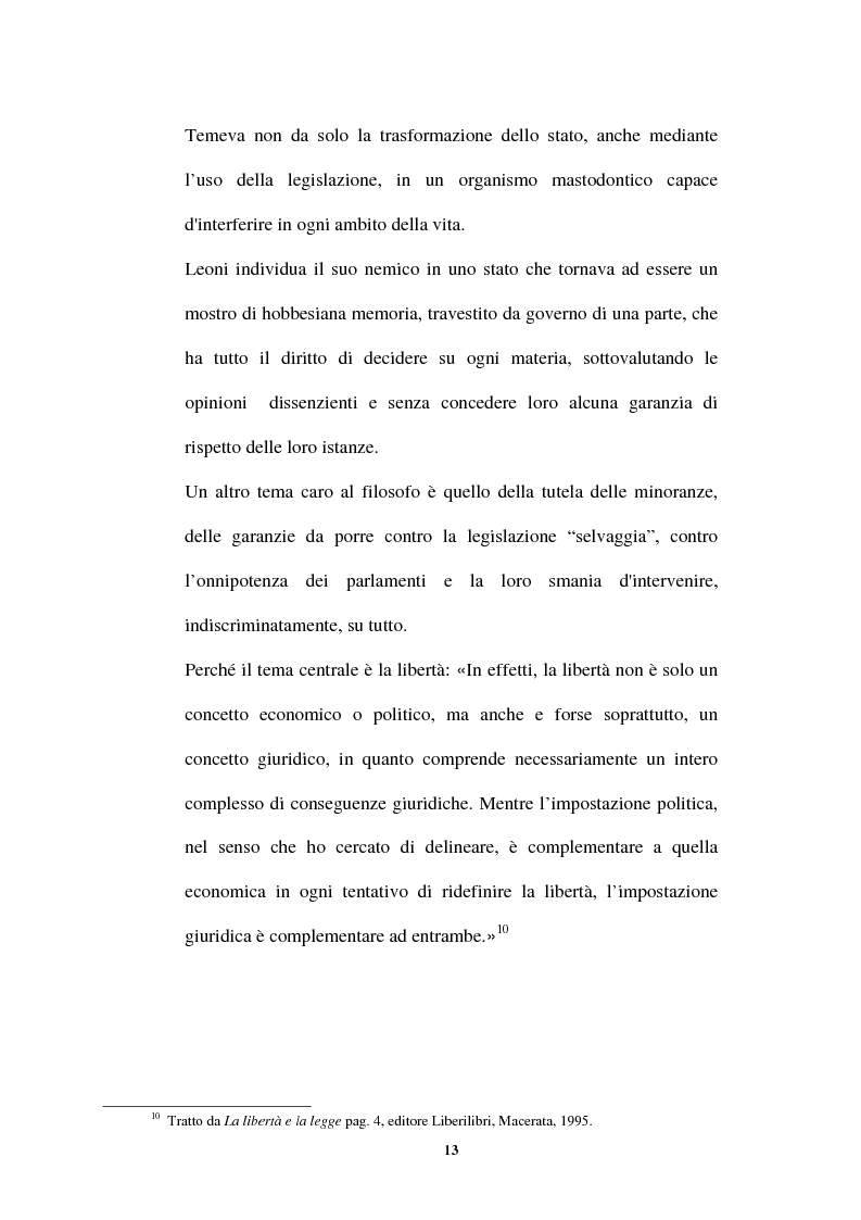 Anteprima della tesi: L'idea di uno stato privo di coercizioni nella filosofia del diritto di Bruno Leoni, Pagina 12