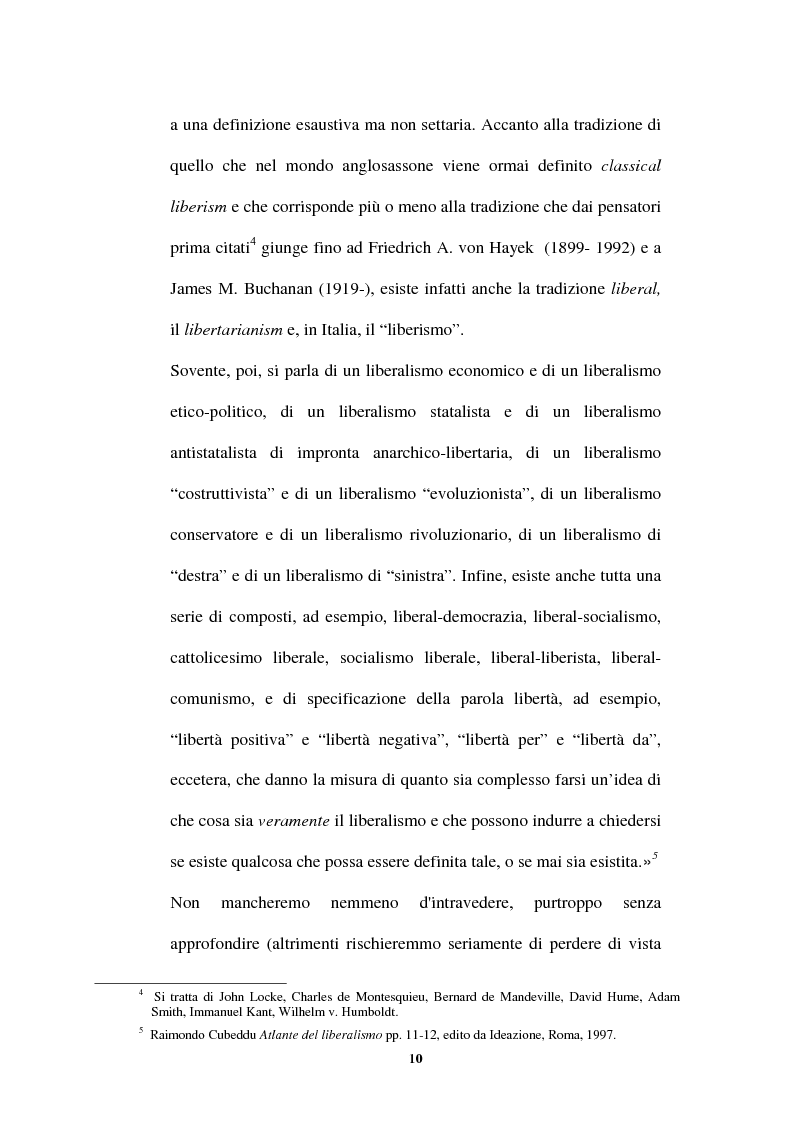 Anteprima della tesi: L'idea di uno stato privo di coercizioni nella filosofia del diritto di Bruno Leoni, Pagina 9