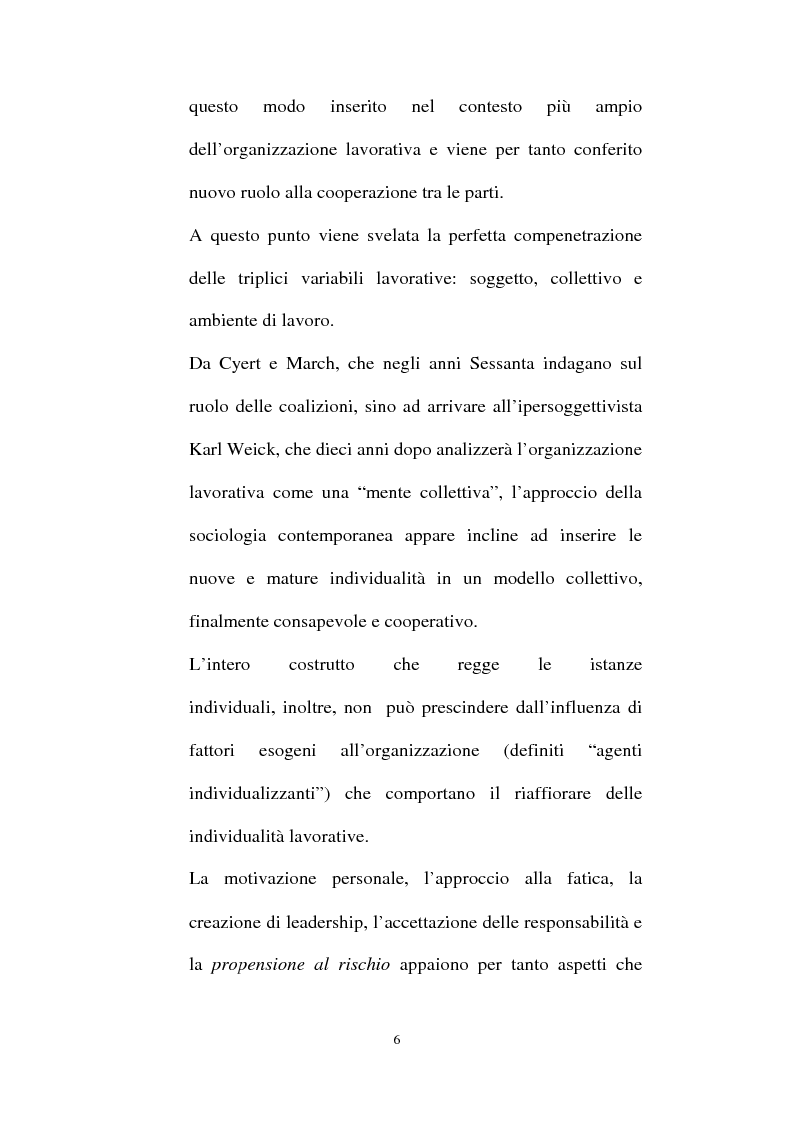 Anteprima della tesi: Individualità e agire collettivo. Il rischio e gli altri agenti che riconsegnano identità all’attore sociale, Pagina 4
