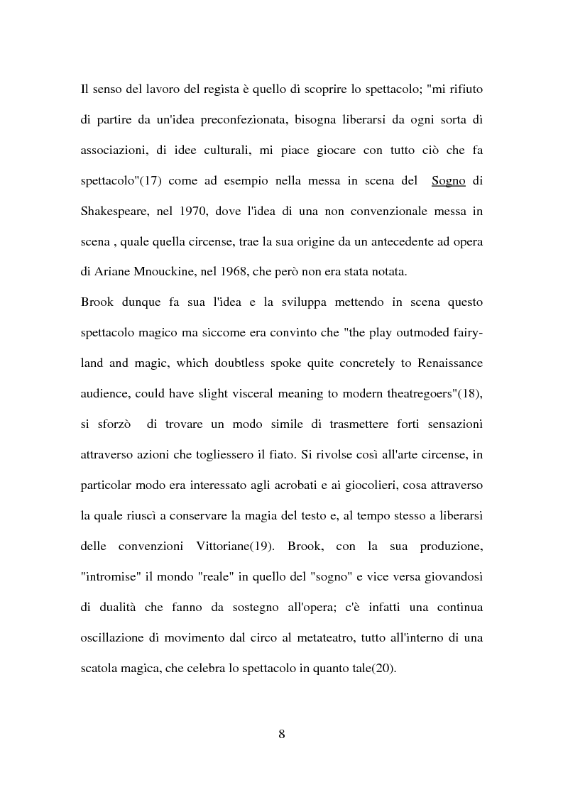 Anteprima della tesi: Peter Brook: appunti di regia, Pagina 6