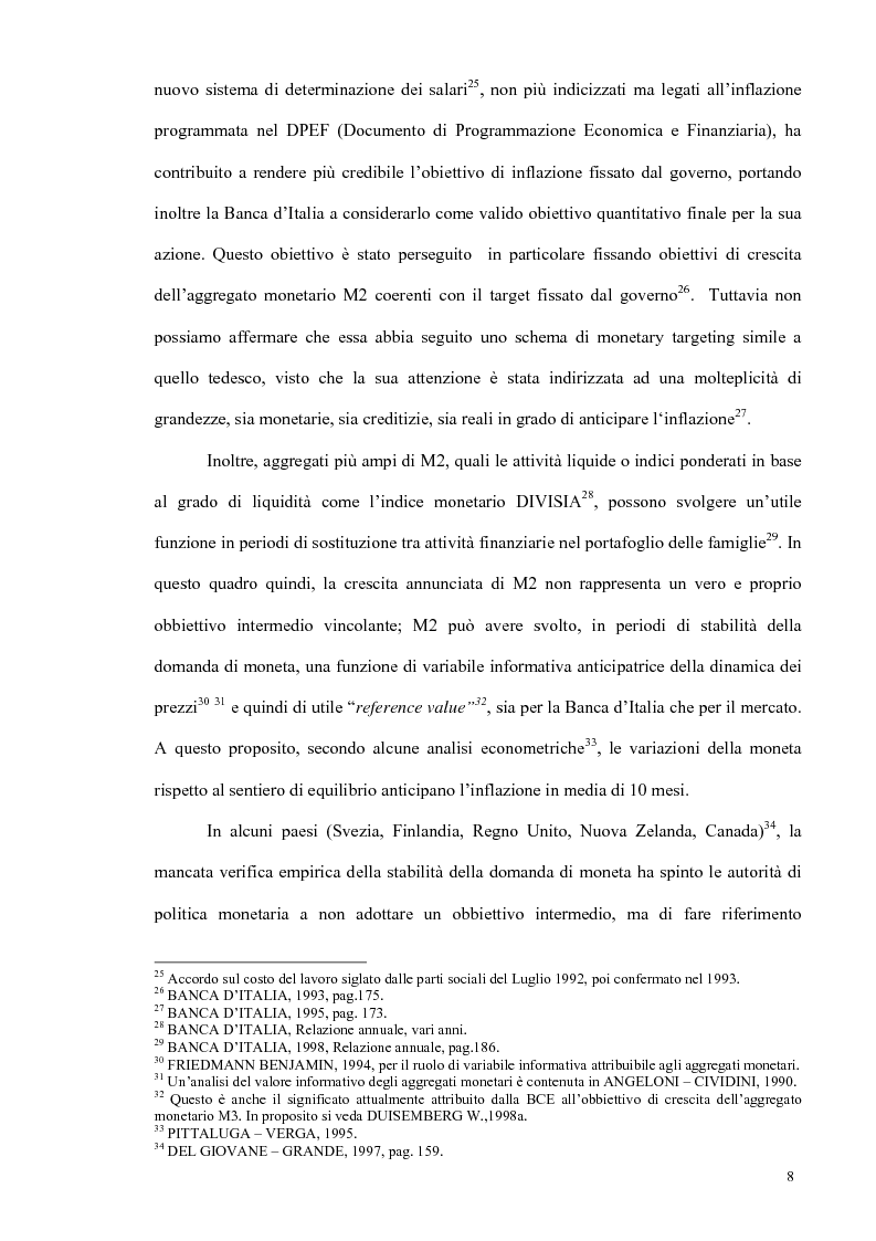 Anteprima della tesi: Un modello econometrico per l'analisi e la previsione dei tassi d'interesse nel mercato monetario, Pagina 12