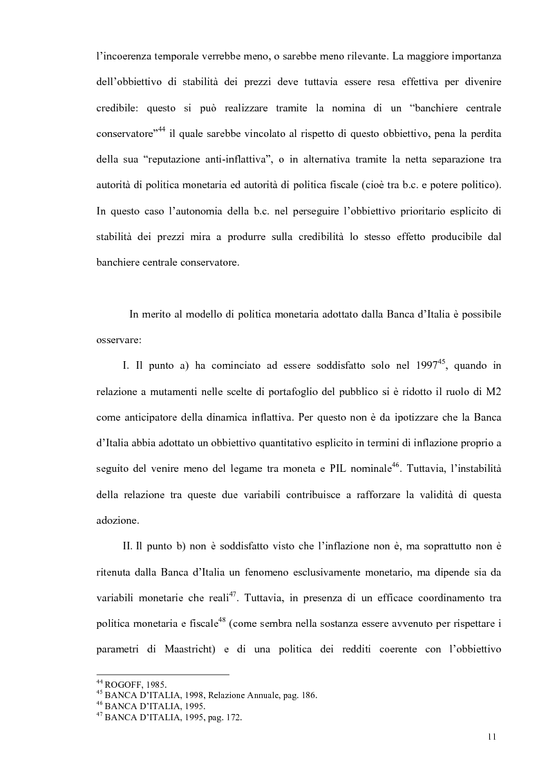 Anteprima della tesi: Un modello econometrico per l'analisi e la previsione dei tassi d'interesse nel mercato monetario, Pagina 15