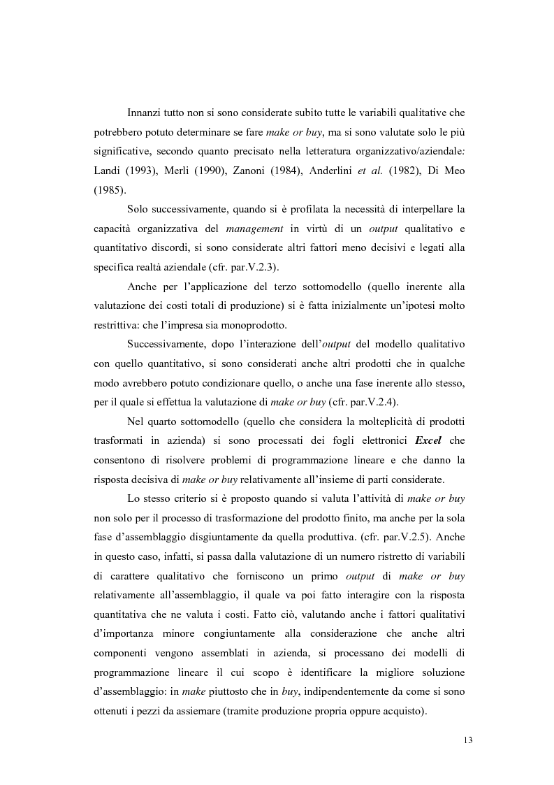 Anteprima della tesi: Sviluppo e implementazione di un modello operativo per le scelte di make or buy, Pagina 6