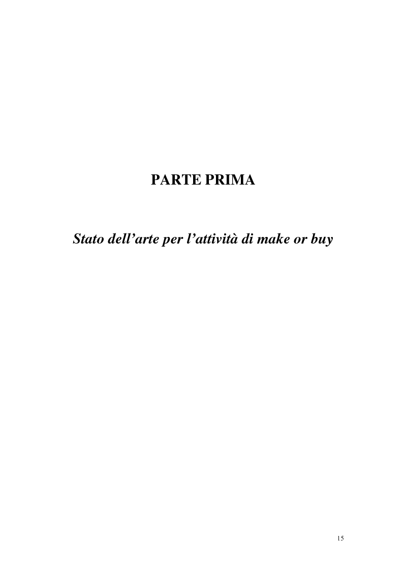 Anteprima della tesi: Sviluppo e implementazione di un modello operativo per le scelte di make or buy, Pagina 8