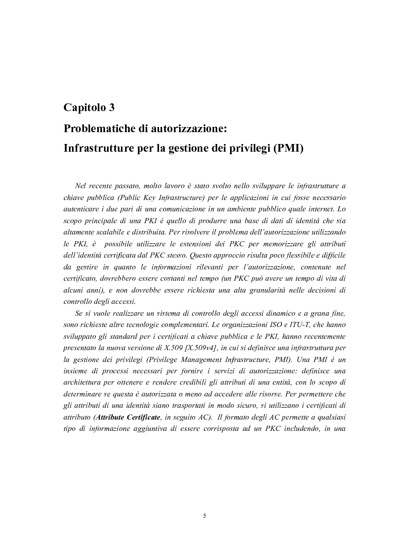 Anteprima della tesi: Progetto di sistemi di autorizzazione: un caso di studio per la Pubblica Amministrazione, Pagina 6