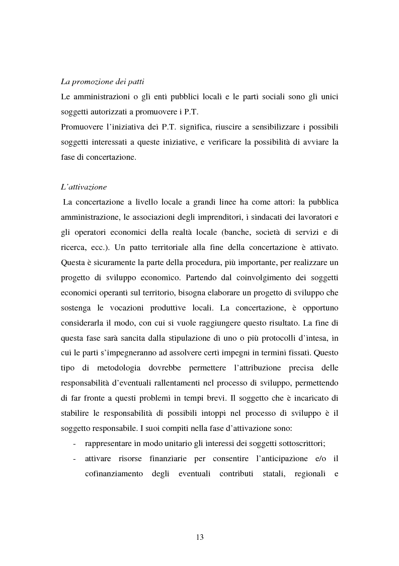 Anteprima della tesi: Le esperienze dei patti territoriali e la concertazione locale. Il caso Trieste., Pagina 11