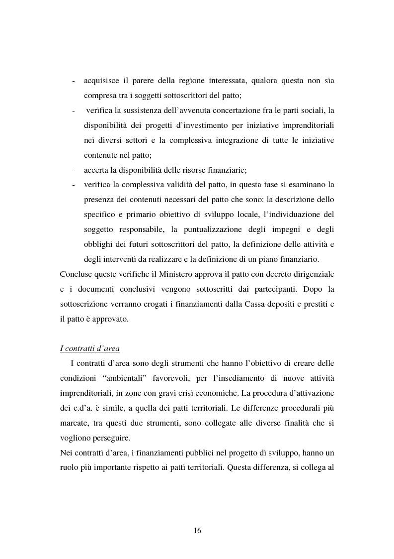 Anteprima della tesi: Le esperienze dei patti territoriali e la concertazione locale. Il caso Trieste., Pagina 14