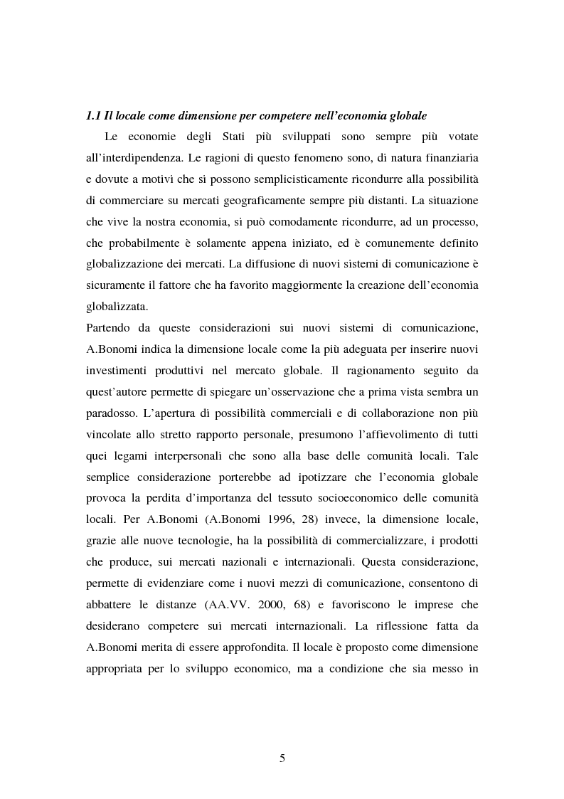 Anteprima della tesi: Le esperienze dei patti territoriali e la concertazione locale. Il caso Trieste., Pagina 3