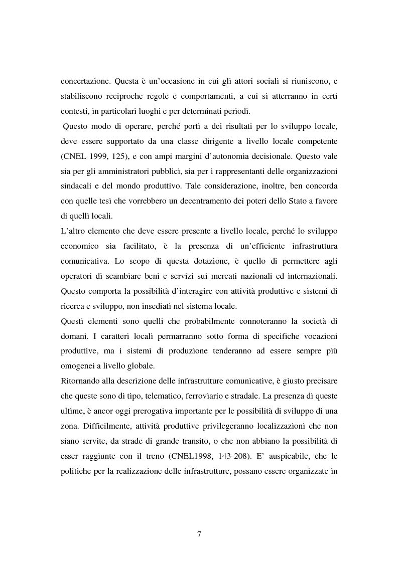 Anteprima della tesi: Le esperienze dei patti territoriali e la concertazione locale. Il caso Trieste., Pagina 5