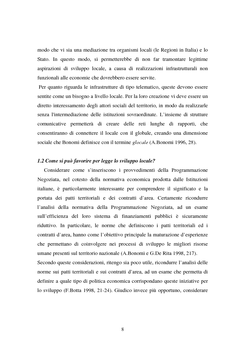 Anteprima della tesi: Le esperienze dei patti territoriali e la concertazione locale. Il caso Trieste., Pagina 6