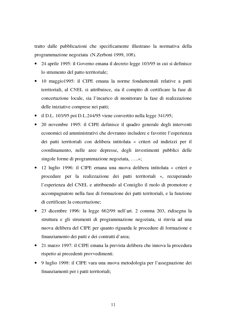 Anteprima della tesi: Le esperienze dei patti territoriali e la concertazione locale. Il caso Trieste., Pagina 9